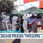 Estudiantes de FACICIPOL conmemoran aniversario con acto cívico y desfile en Potosí