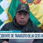 Accidente de Tránsito en la Provincia Sud Lípez de Uyuni Deja Seis Personas Lesionadas