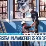 Avanza en un 75% la construcción de la Unidad Educativa Juan Manuel Calero