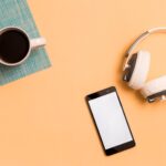 Beach Girl Podcasting With Coffee