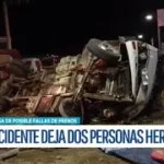 Accidente fatal en la Av. Canadá: camión cargado de papa deja heridos