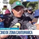 Vecino de la zona Cantumarca en la comunidad de Cantumarca