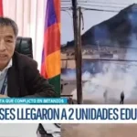 Dirección Departamental de Educación; aclara incidente por presencia de gas en unidades de Betanzos
