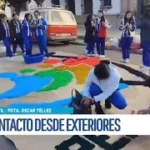 Estudiantes de Santa Rosa Crean Hermosas Alfombras para la Procesión de Corpus Christi