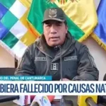 Interno del penal de Cantumarca fallece repentinamente mientras se duchaba