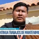 Unidades Educativas de Potosí Intensifican Mantenimiento y Desinfección Durante el Receso Pedagógico