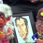 Exposición de caricaturas del profesor Wimar Castro resalta el arte y la historia del bicentenario