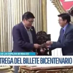 Presentan en Potosí el billete conmemorativo del Bicentenario en homenaje al Cerro Rico