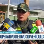 Tránsito reporta 30 vehículos retenidos por incumplir el Auto de Buen Gobierno