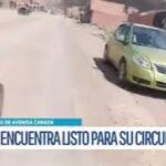 Acceso a la Avenida Final Canadá en Potosí listo para circulación vehicular