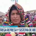 Gobernación inaugura represa y sistema de riego que beneficiará a más de 2,000 familias en Sayaca