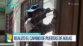 Alcaldía de Potosí entrega nuevos laboratorios y mantenimiento intensivo en escuelas