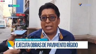 Municipio de Potosí Avanza en Proyectos de Pavimento con Administración Directa y Delegada