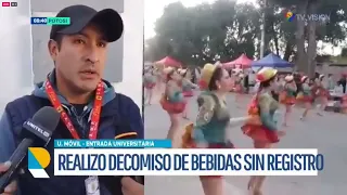 Control de Bebidas y Alimentos Garantiza la Inocuidad en la Entrada Universitaria de Potosí