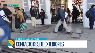 Transporte público paralizado y amenazas de bloqueo en la Alcaldía Municipal de Potosí