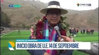 Gobernación entrega importantes obras, anuncia millonarios proyectos para el extremo norte de Potosí