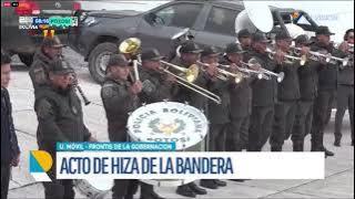 Autoridades departamentales y municipales refuerzan el patriotismo en el izado de la bandera