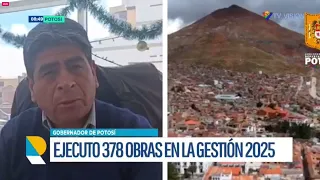 Gobernación cerró la gestión 2025 con ejecución satisfactoria de más de 561 millones de bolivianos