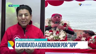Marco Pumari, candidato a la Gobernación por APP, plantea transformación integral de Potosí