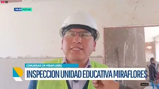 Gobernación invierte en la ampliación de la Unidad Educativa Miraflores mejorar en educación deporte