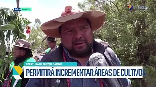 GOBERNADOR ENTREGA APERTURA DEL CAMINO CHIRACORO–KENCHA MAYU EN POTOSÍ