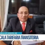 Alcalde subrogante promulga la Ley Municipal N.º 545 de tarifa transitoria del transporte público