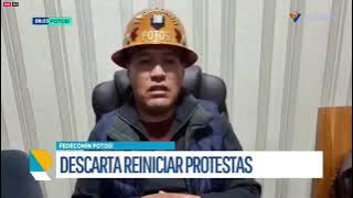 FEDECOMIN POTOSÍ DESCARTA MOVILIZACIONES Y RATIFICA PREDISPOSICIÓN AL DIÁLOGO