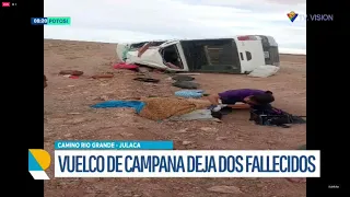 Trágico vuelco de campana en la ruta Río Grande–Julaca deja dos fallecidos