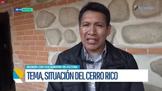 REUNIÓN CON EL VICEMINISTRO DE CULTURA ABORDA MINERÍA, MEDIO AMBIENTE Y PRESERVACIÓN DEL CERRO RICO