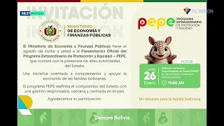 INICIA ESTE LUNES EL PAGO DEL BONO PEPE, DE 150 BOLIVIANOS