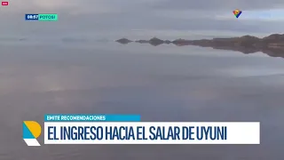 Ingreso al Salar de Uyuni se encuentra expedito, pero recomiendan precaución a los turistas