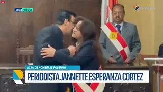 CONCEJO MUNICIPAL APRUEBA CONDECORACIÓN PÓSTUMA A LA PERIODISTA JANNETTE ESPERANZA CORTÉZ