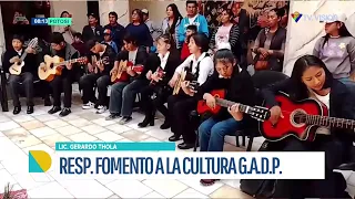 Niños demuestran su talento en presentación de cursos vacacionales de música de la Gobernación