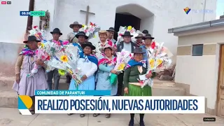 Realizan misa y posesión de nuevas autoridades comunales en Paranturí