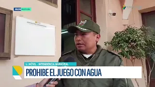 INTENDENCIA MUNICIPAL REFUERZA CONTROLES Y PROHÍBE EL JUEGO CON AGUA EN TODA LA CIUDAD