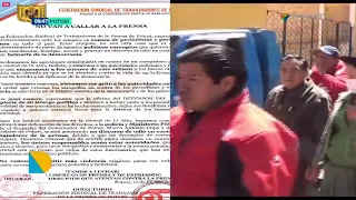 FEDERACIÓN DE LA PRENSA DE POTOSÍ RECHAZA ATAQUES CONTRA PERIODISTAS Y EXIGE GARANTÍAS PARA EL EJERCICIO PROFESIONAL