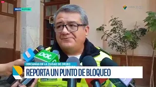 BLOQUEO EN VÍA HACIA ORURO AFECTA SALIDAS DESDE POTOSÍ, PERO NO HAY INHABILITACIÓN DE TRAMOS INTERNOS