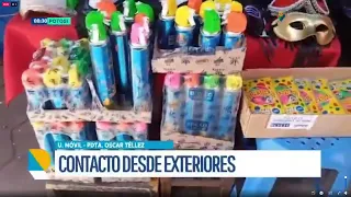 Caseritas ofrecen productos carnavaleros a precios accesibles en la calle Chichas y piden apoyo de la población