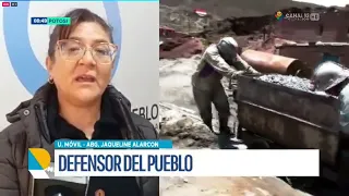 Defensoría del Pueblo exige mayor seguridad minera y recuerda prohibición de trabajo infantil en interior mina