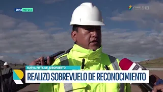 AVANZA EL PROCESO DE HABILITACIÓN DEL AEROPUERTO CON VUELOS DE RECONOCIMIENTO E INSPECCIÓN TÉCNICA