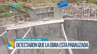 INSPECCIÓN REVELA PARALIZACIÓN DE OBRA POR FALTA DE DESEMBOLSO PRESUPUESTARIO