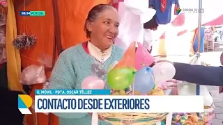 CANASTITAS DE CARNAVAL SE OFERTAN EN 50 BOLIVIANOS EN LA CALLE CHICHAS