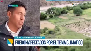 Granizadas afectan a más de 27 mil familias y seis municipios se declaran en desastre en Potosí