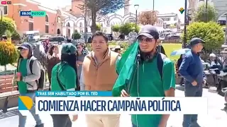 René Joaquino inicia campaña en Potosí tras confirmación de habilitación oficial