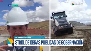 OBRAS EN LA PISTA DEL AEROPUERTO REGISTRAN AVANCE Y PREVÉN SEGUNDA PRUEBA DE VUELO