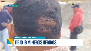 Enfrentamientos en Porco dejan al menos 18 heridos; víctimas denuncian agresiones y uso de gases