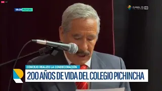 Concejo Municipal reconoce al Colegio Nacional Pichincha en su Bicentenario con la Ordenanza Municipal 09/2026