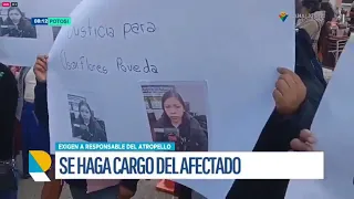 Esposa de Oscar Flores atropellado exige a la presunta responsable Claudina Ramos asumir responsabilidades y no abandonar el caso
