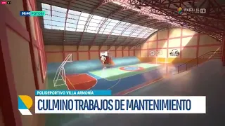 REFACCIONAN CANCHA EN VILLARMONÍA Y PROMUEVEN EL DEPORTE EN EL DISTRITO 11
