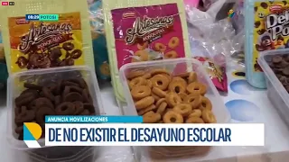 PADRES DE FAMILIA ADVIERTEN MOVILIZACIONES POR RETRASO EN EL DESAYUNO ESCOLAR